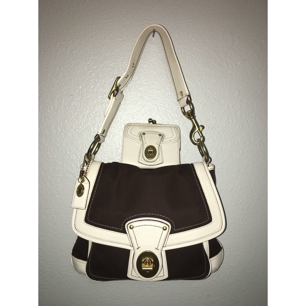 RARE Coach Legacy Ali Flap Bag and Wallet